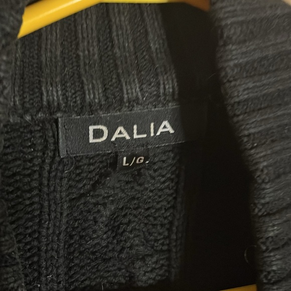 Long Vintage Cardigan Button And Belt Large - Picture 3 of 4